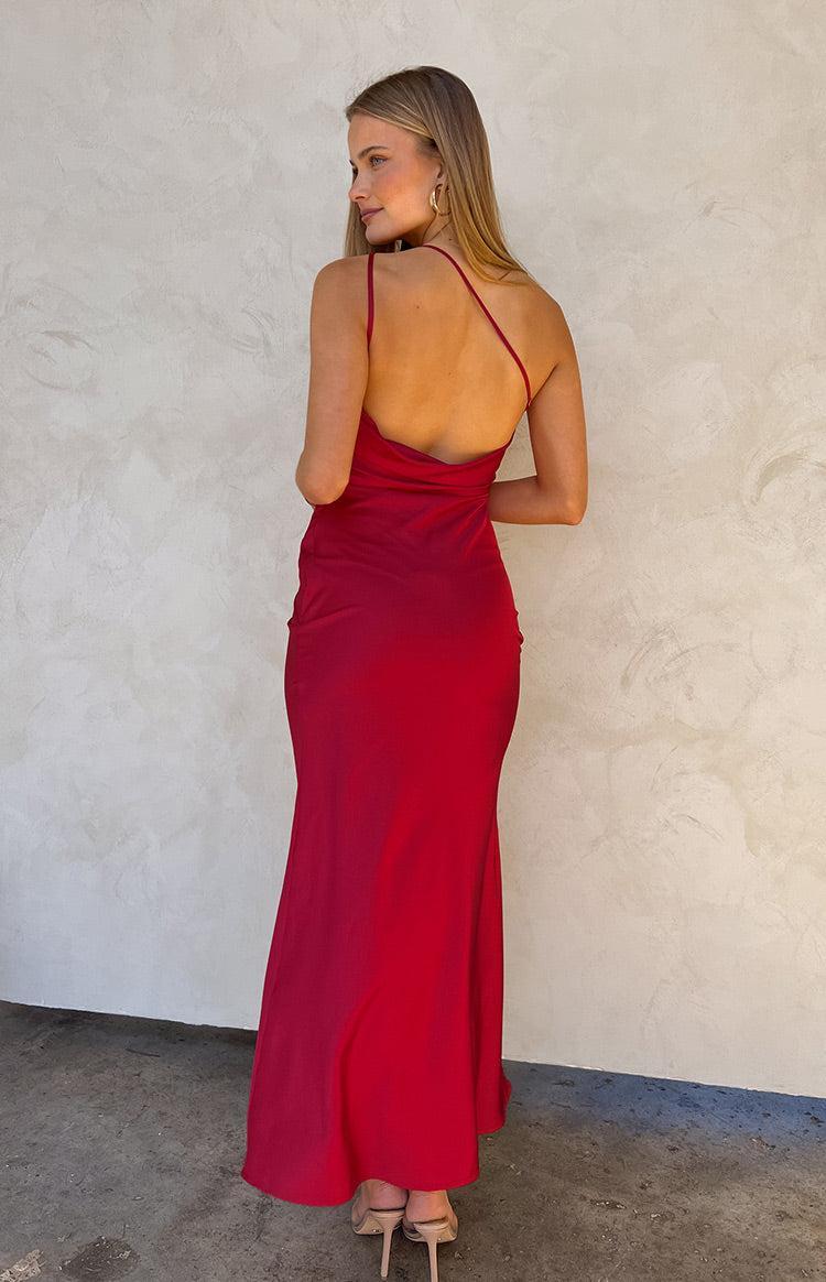 Tina Red Formal Maxi Dress Product Image