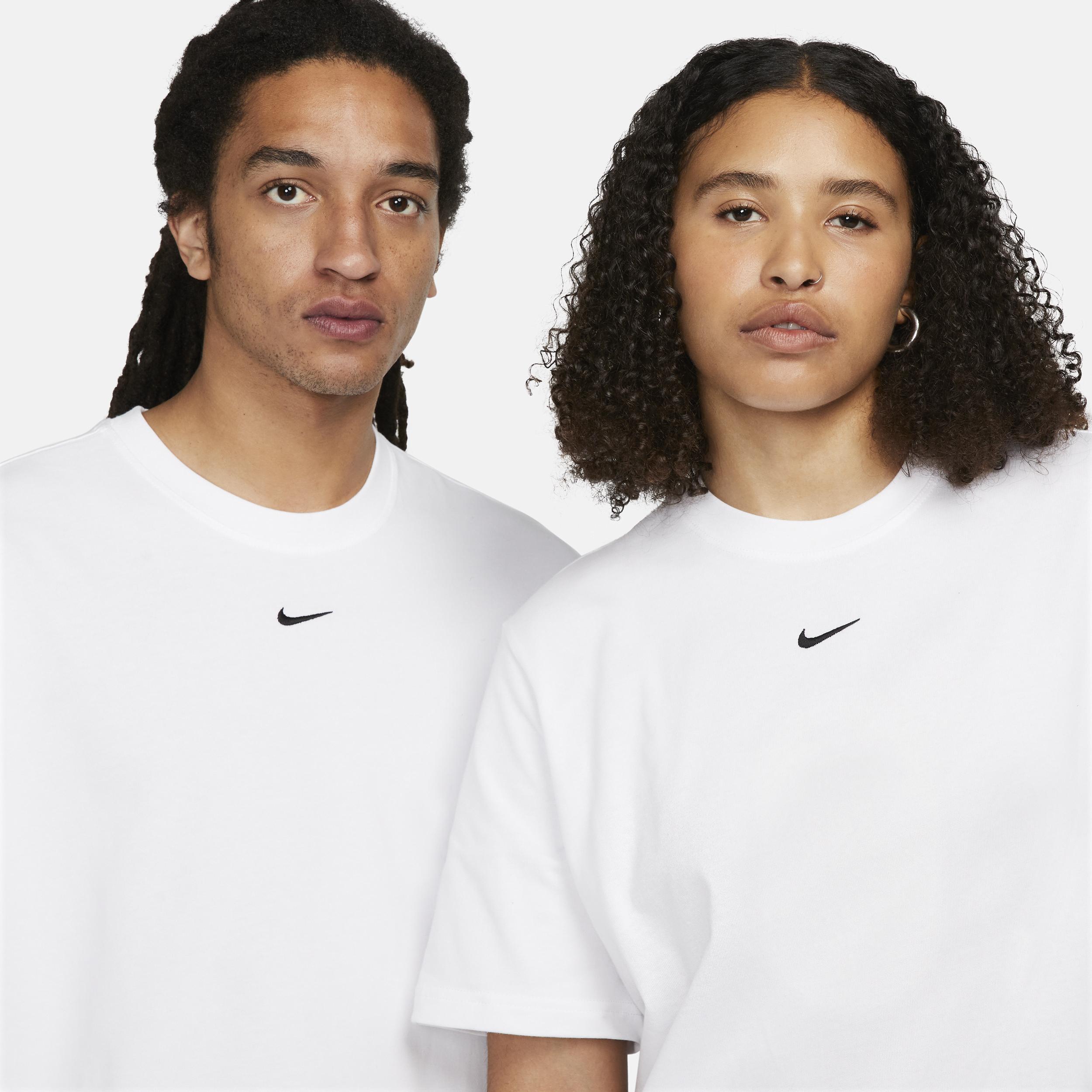 Nike Womens Nike NSW Boxy T-Shirt - Womens White/Black Product Image