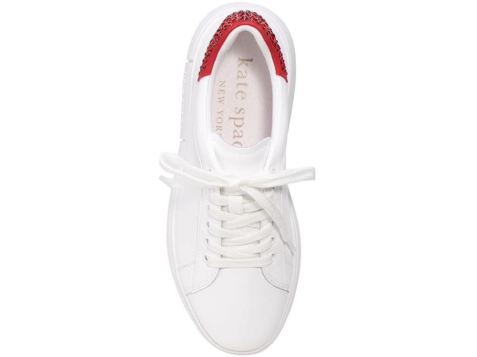 kate spade new york Womens Lift Crystal Lace Up Low Top Sneakers Product Image