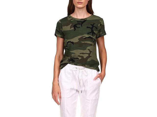 Sanctuary The Perfect Tee (Hiker Camo) Women's Clothing Product Image