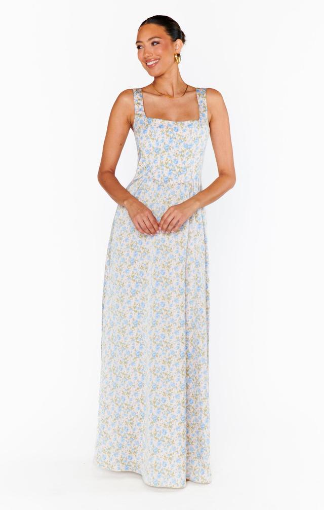 Nina Maxi Dress ~ Charming Rose Luxe Satin Product Image