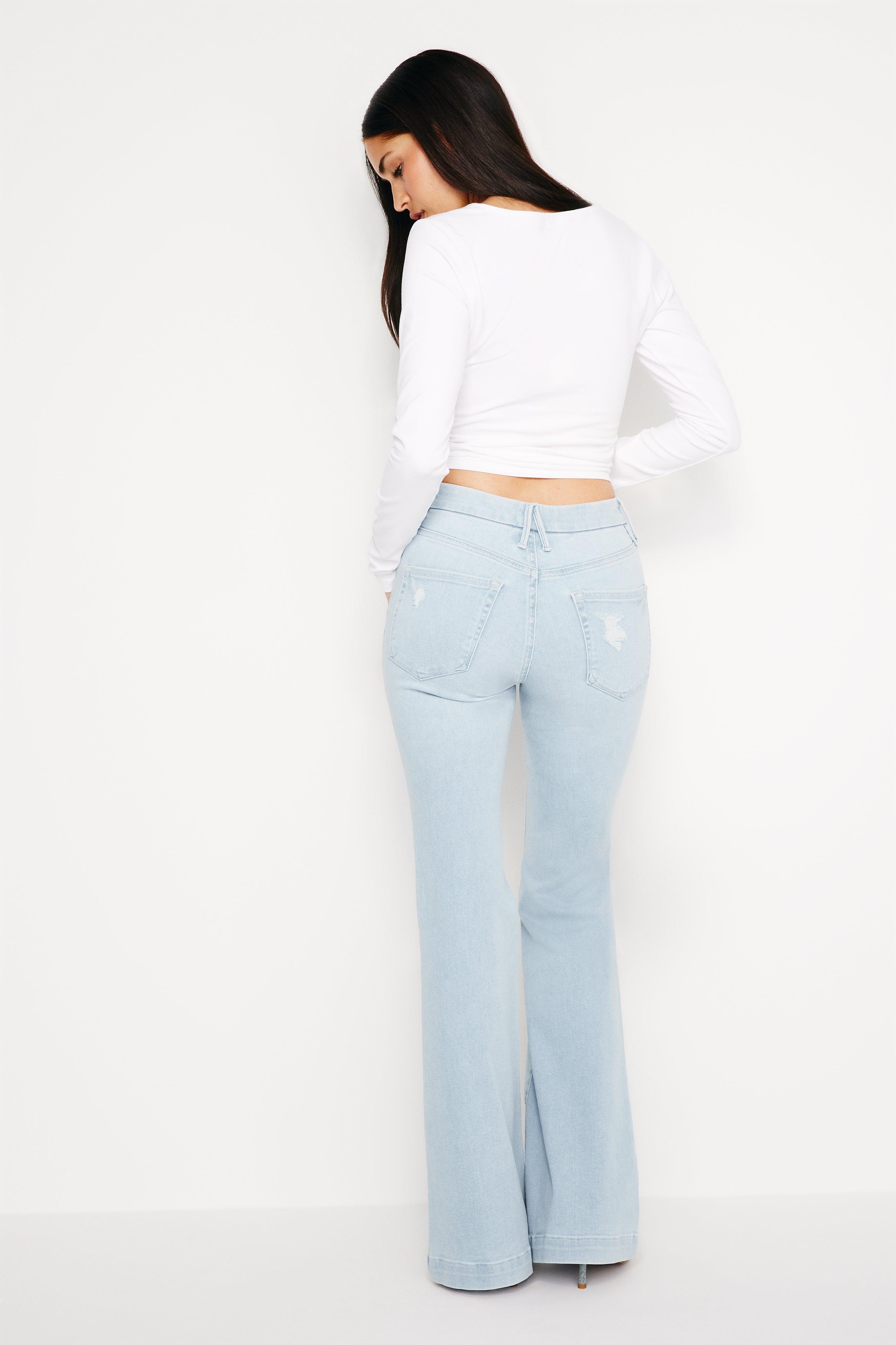 ALWAYS FITS GOOD LEGS FLARE JEANS | INDIGO657 Product Image