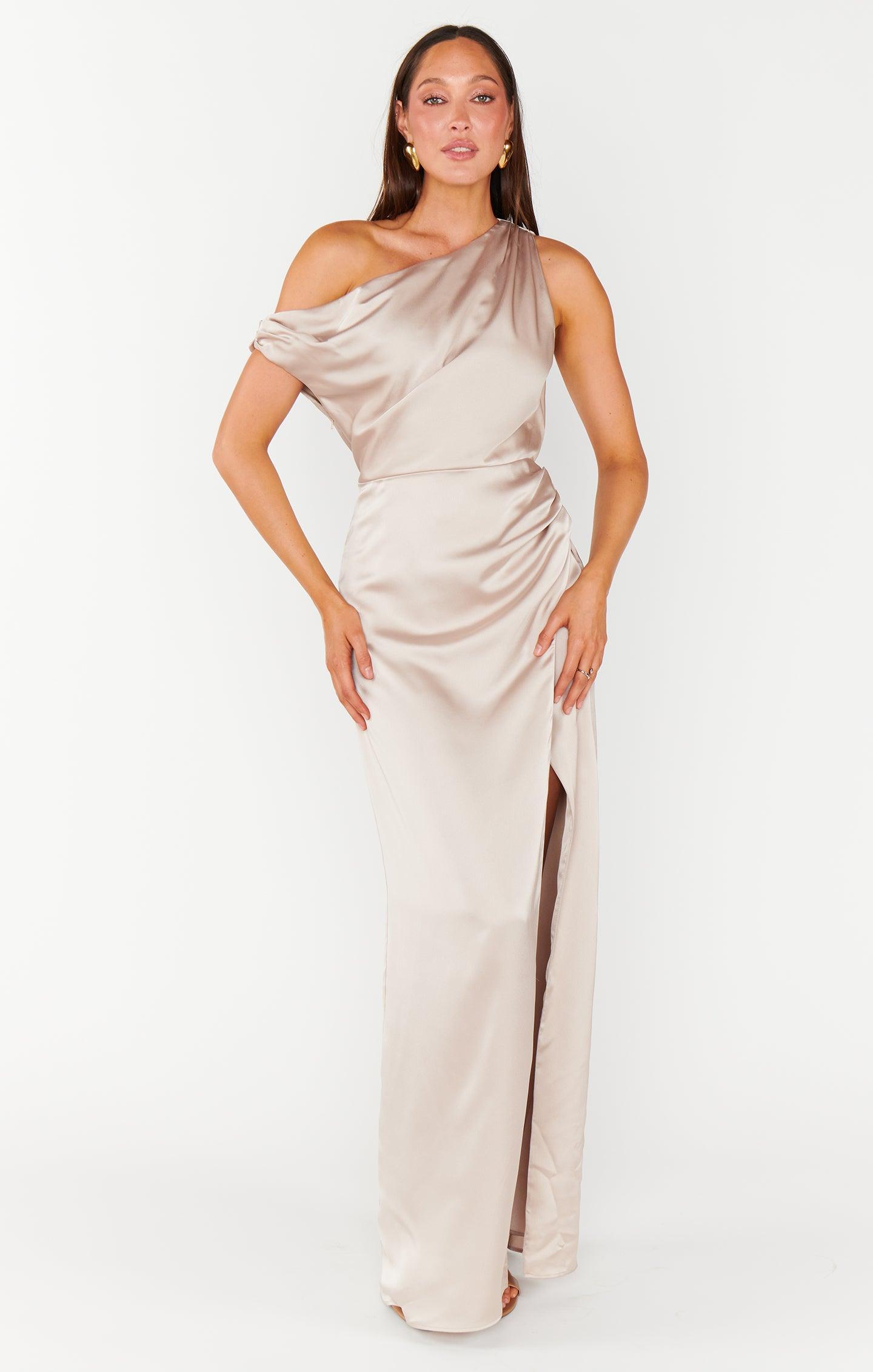 Jodie Dress ~ Show Me The Ring Luxe Satin Product Image