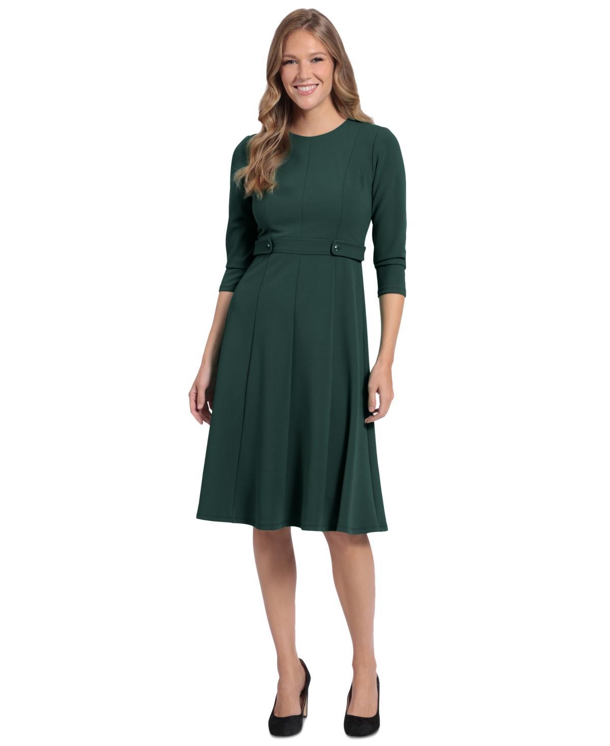 Womens Petite London Times Fit & Flare Dress Product Image