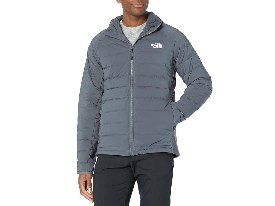 The North Face Belleview stretch down puffer hooded jacket in gray Product Image