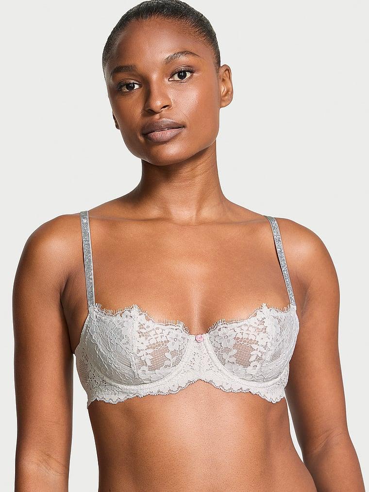 Wicked Twinkle Strap Unlined Lace Balconette Bra Product Image