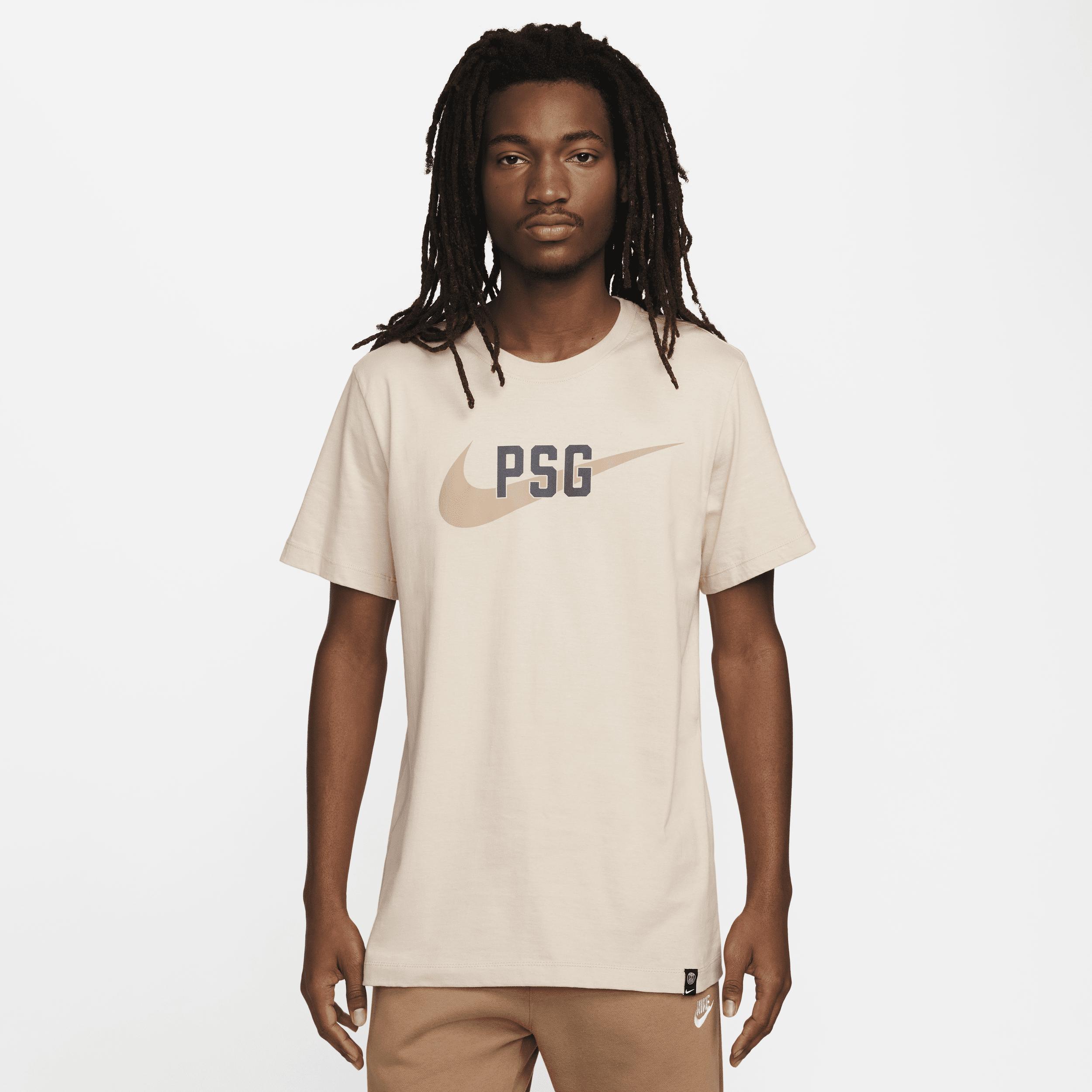 Mens  Nike  Cream Paris Saint-Germain Swoosh T-Shirt Product Image