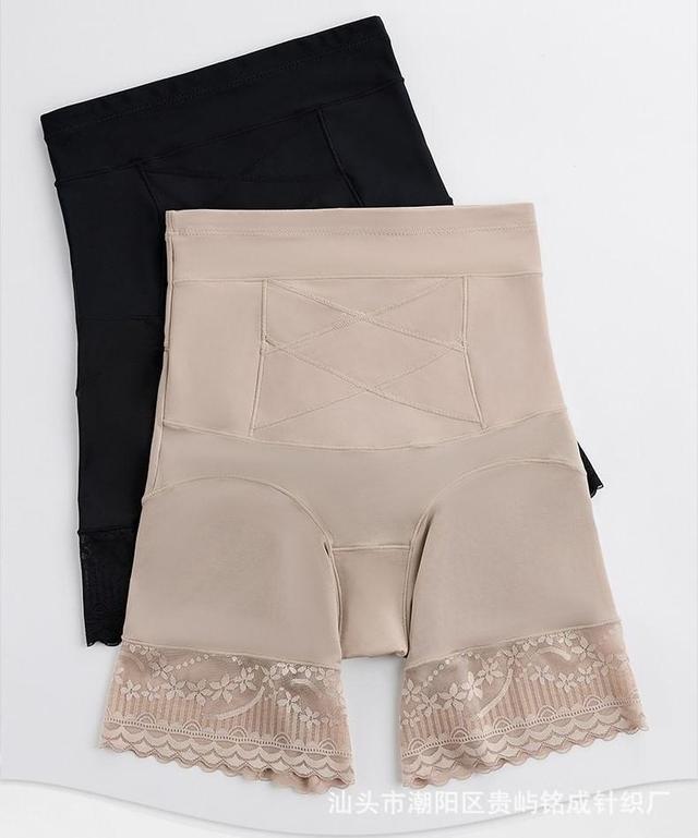 High Waist Lace Panel Undershorts Product Image