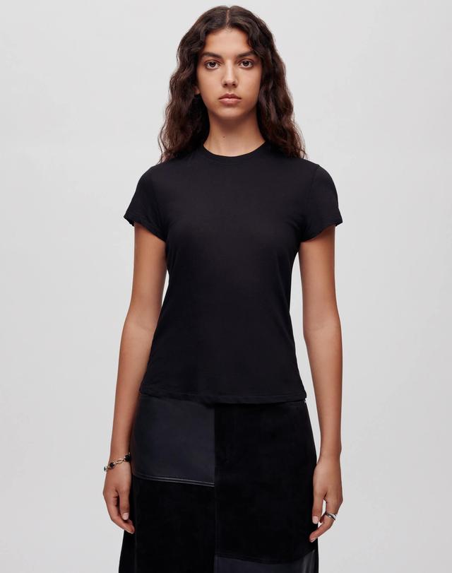 Hanes Sheer Slim Tee - Black Product Image