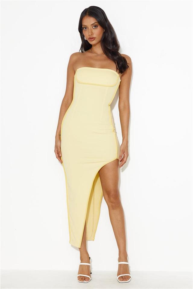 Casino Queen Midi Dress Yellow Product Image