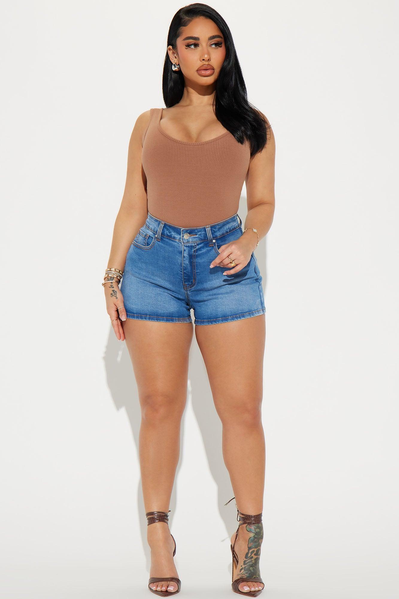 Everyday Favorite Stretch Denim Shorts - Medium Wash Product Image