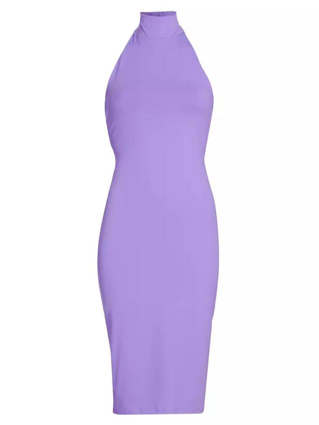 Halterneck Knee-Length Dress Product Image