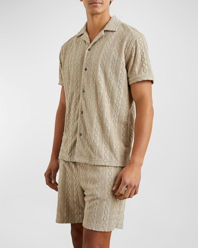 Mens Maverick Jacquard Camp Shirt Product Image