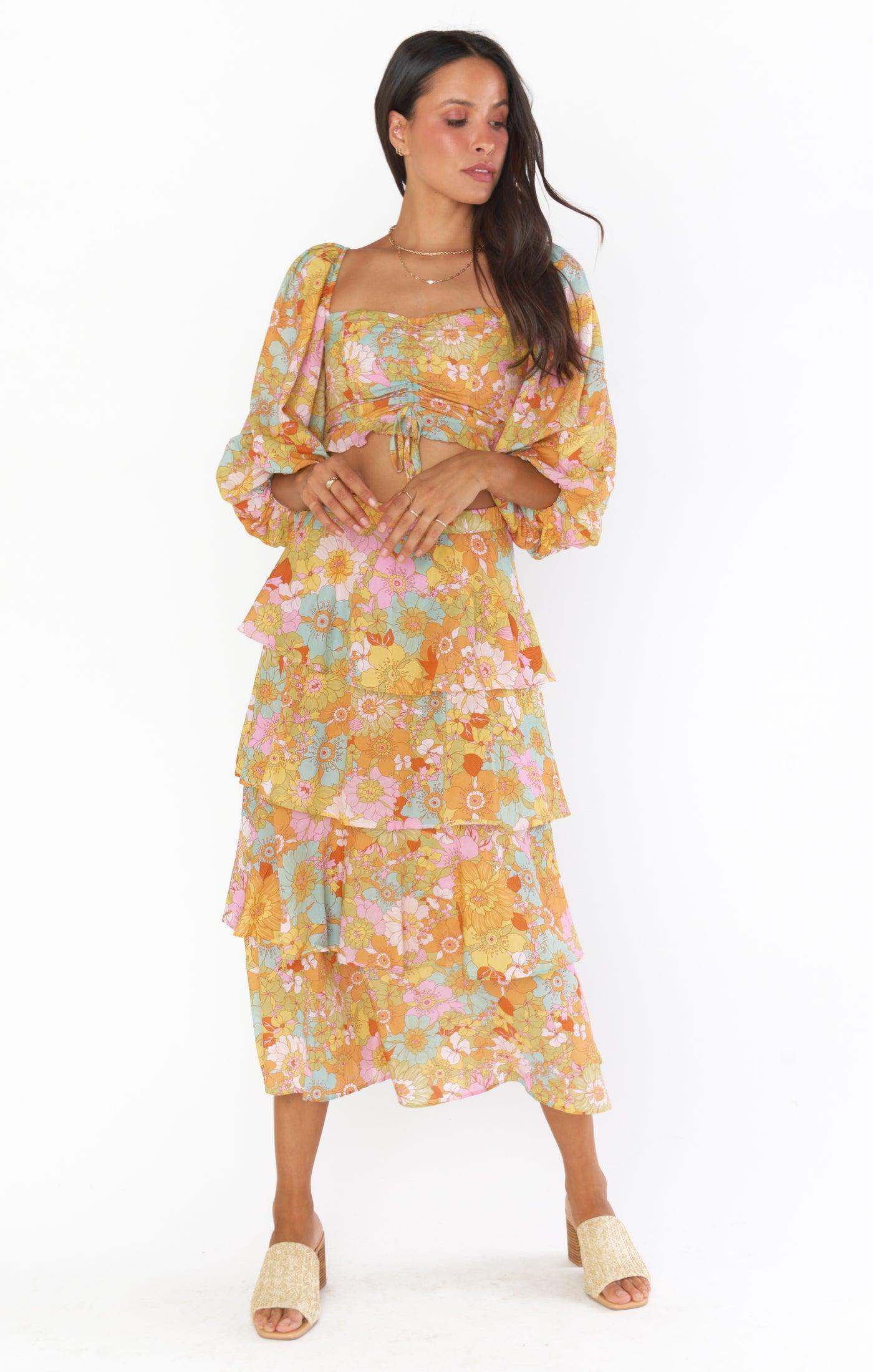 Full Swing Skirt ~ Groovy Blooms product image