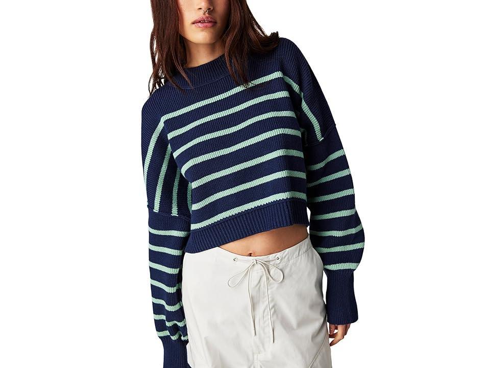 Free People Easy Street Stripe Rib Crop Sweater Product Image