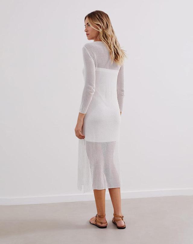 Knit Telma Midi Dress - Off White Product Image