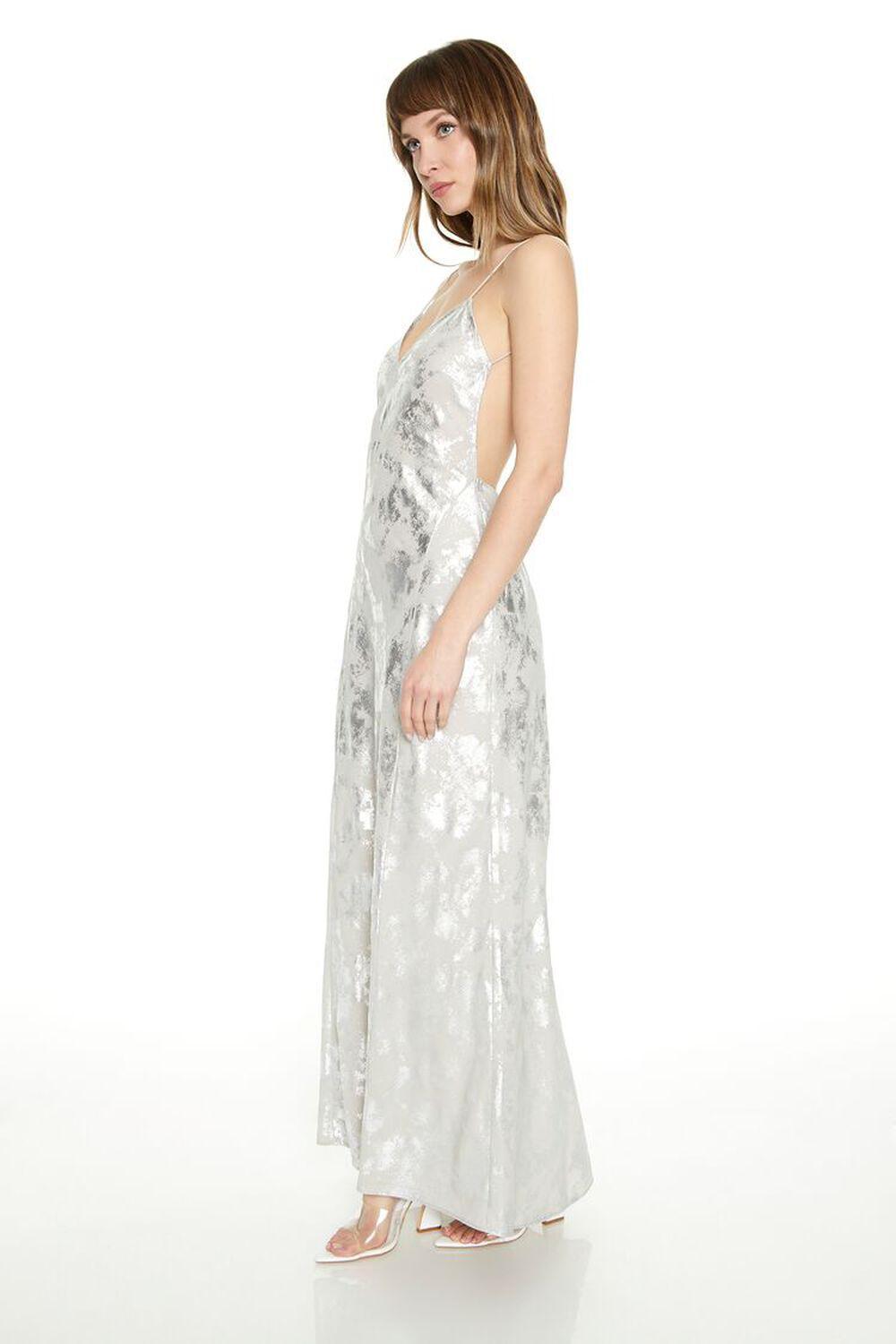 Metallic Burnout Maxi Dress | Forever 21 Product Image