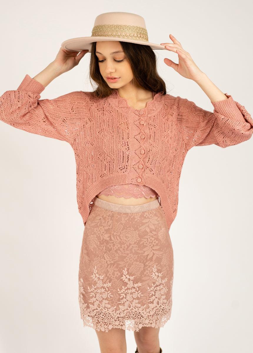 Jelana Sweater in Ashe Rose Product Image