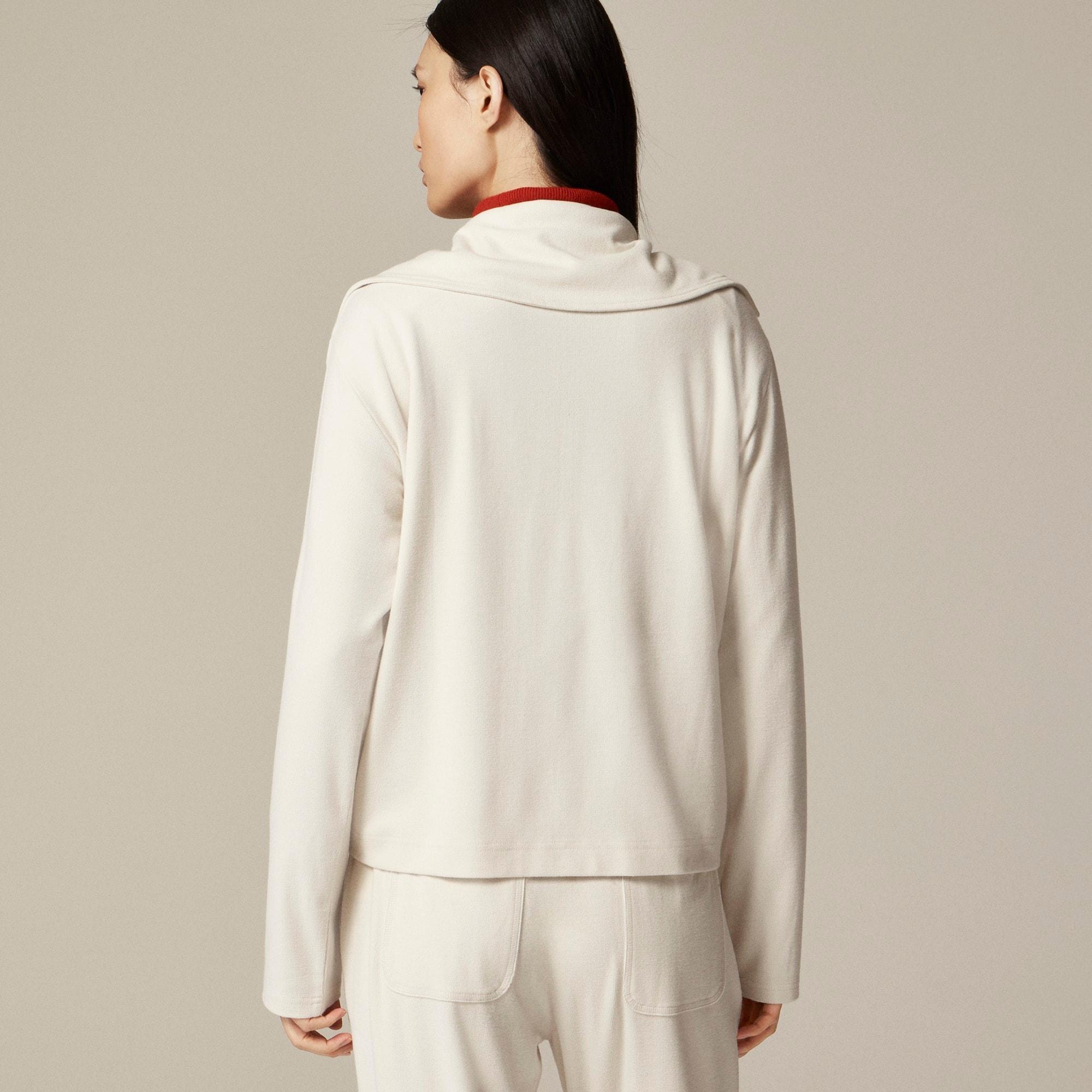 Soft rib quarter-zip top Product Image