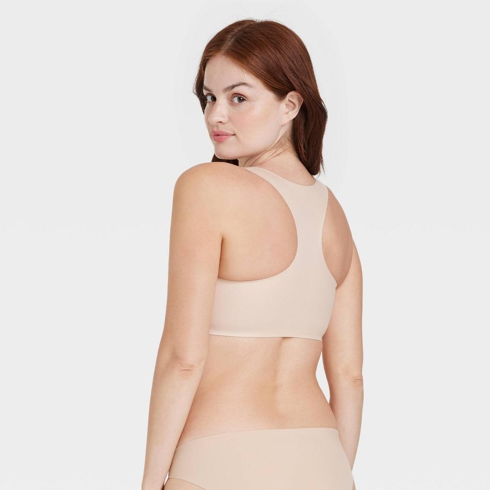 Womens So Soft Unlined Racerback Bralette - Auden Beige Product Image