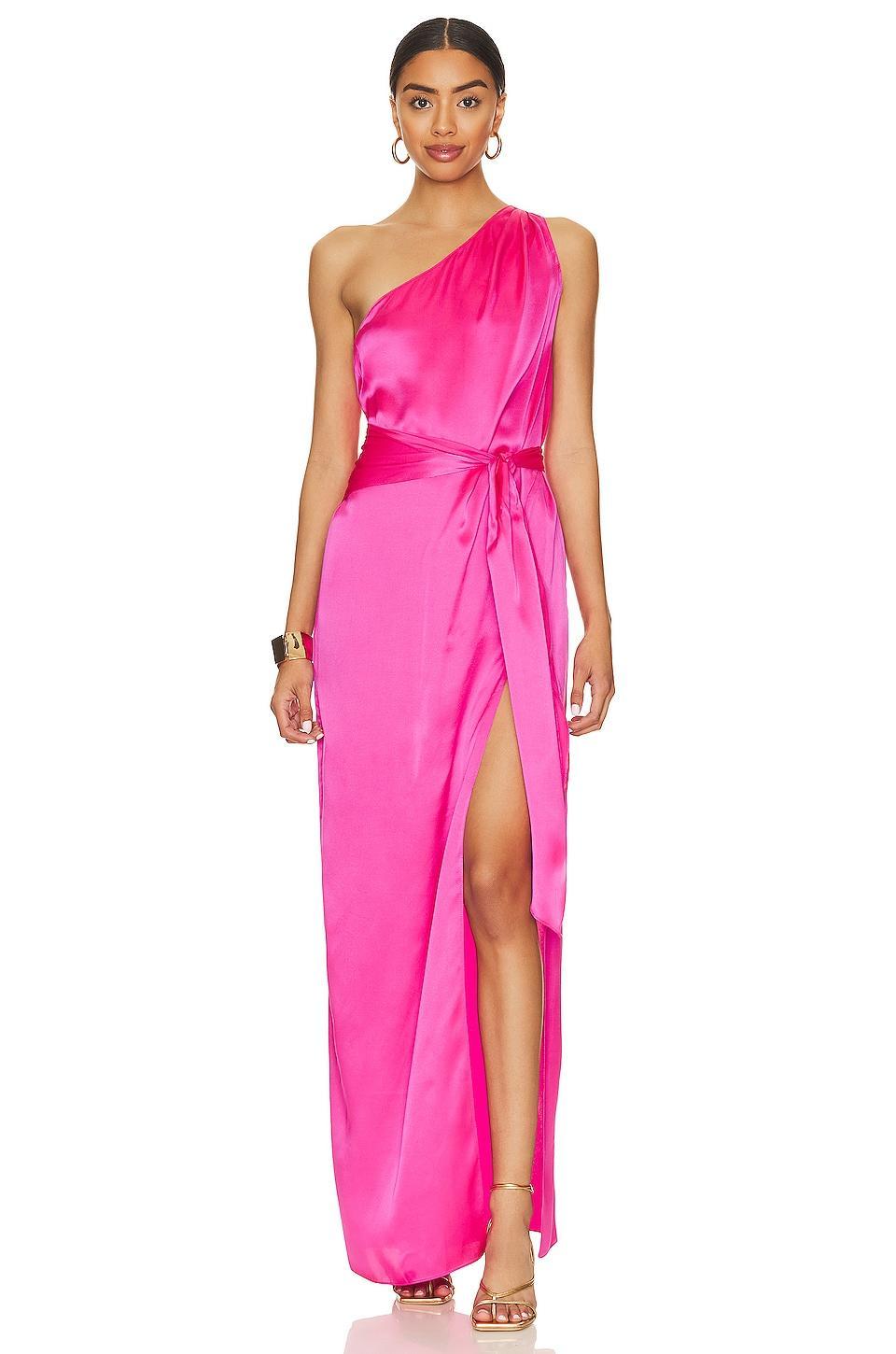 x REVOLVE Delmar Gown In Cerise Amanda Uprichard Product Image