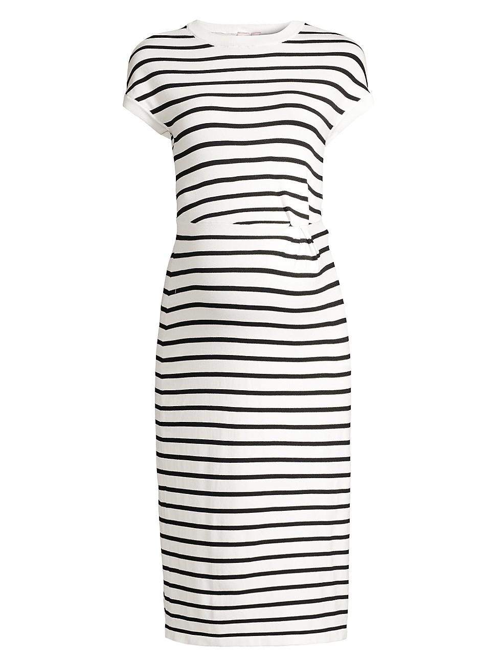 Nom Maternity Lydia Stripe Knit Maternity Dress Product Image