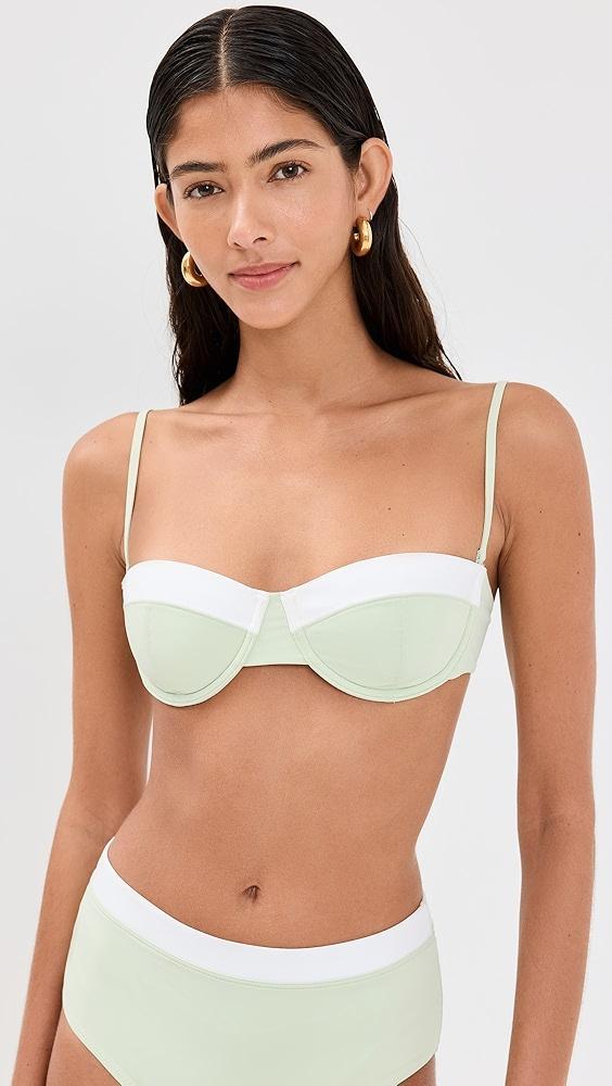 STAUD Jo Balconette Bikini Top | Shopbop Product Image