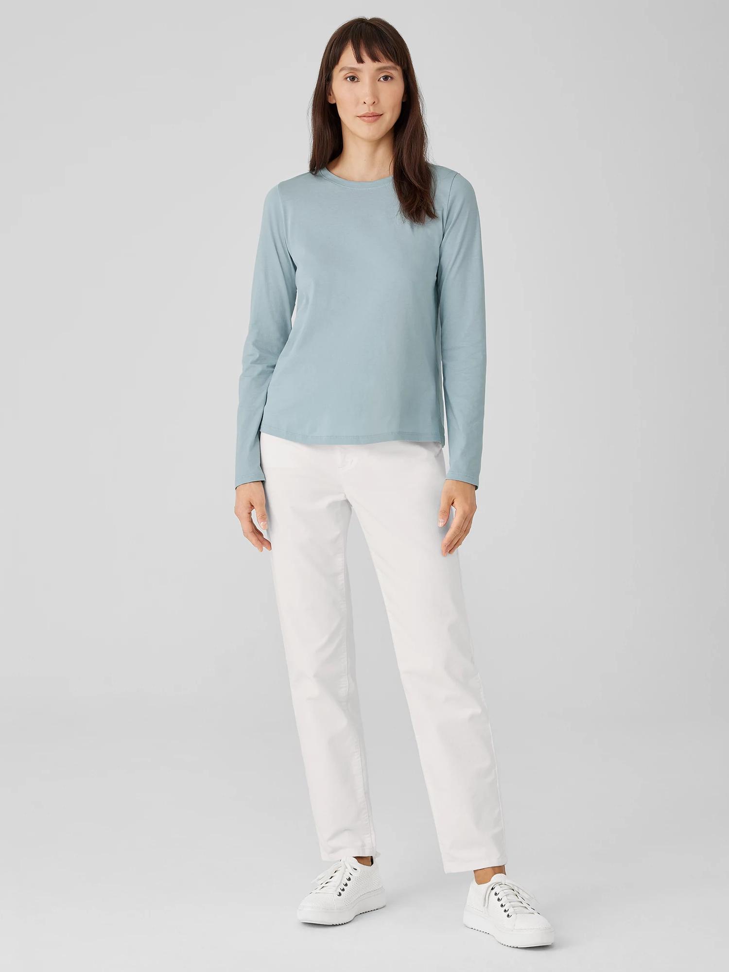 EILEEN FISHER Organic Cotton Stretch Velveteen Pantfemale Product Image