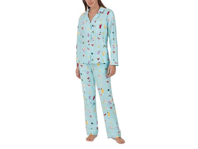 Bedhead PJs Classic Woven Long Sleeve Pajama Set (Festive Drinks) Women's Pajama Sets Product Image