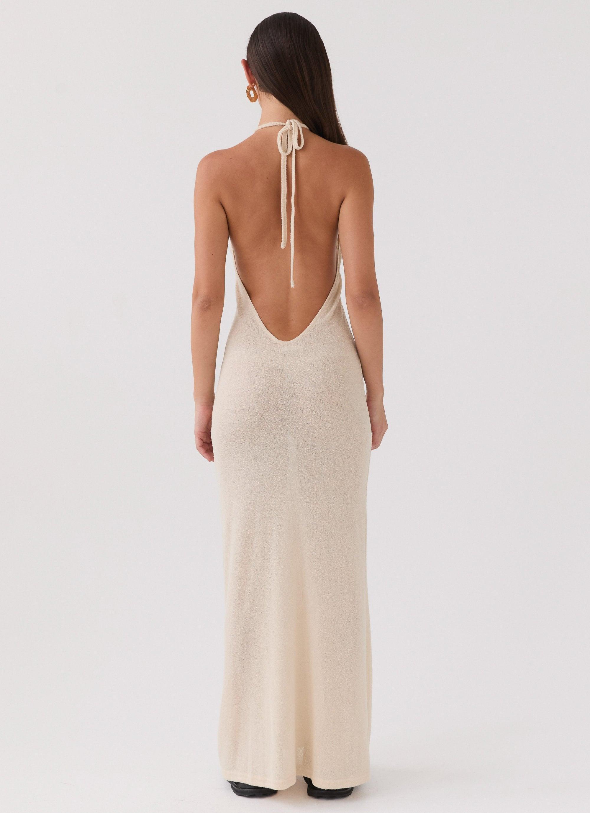 Here With Me Knit Maxi Dress - Sand Product Image