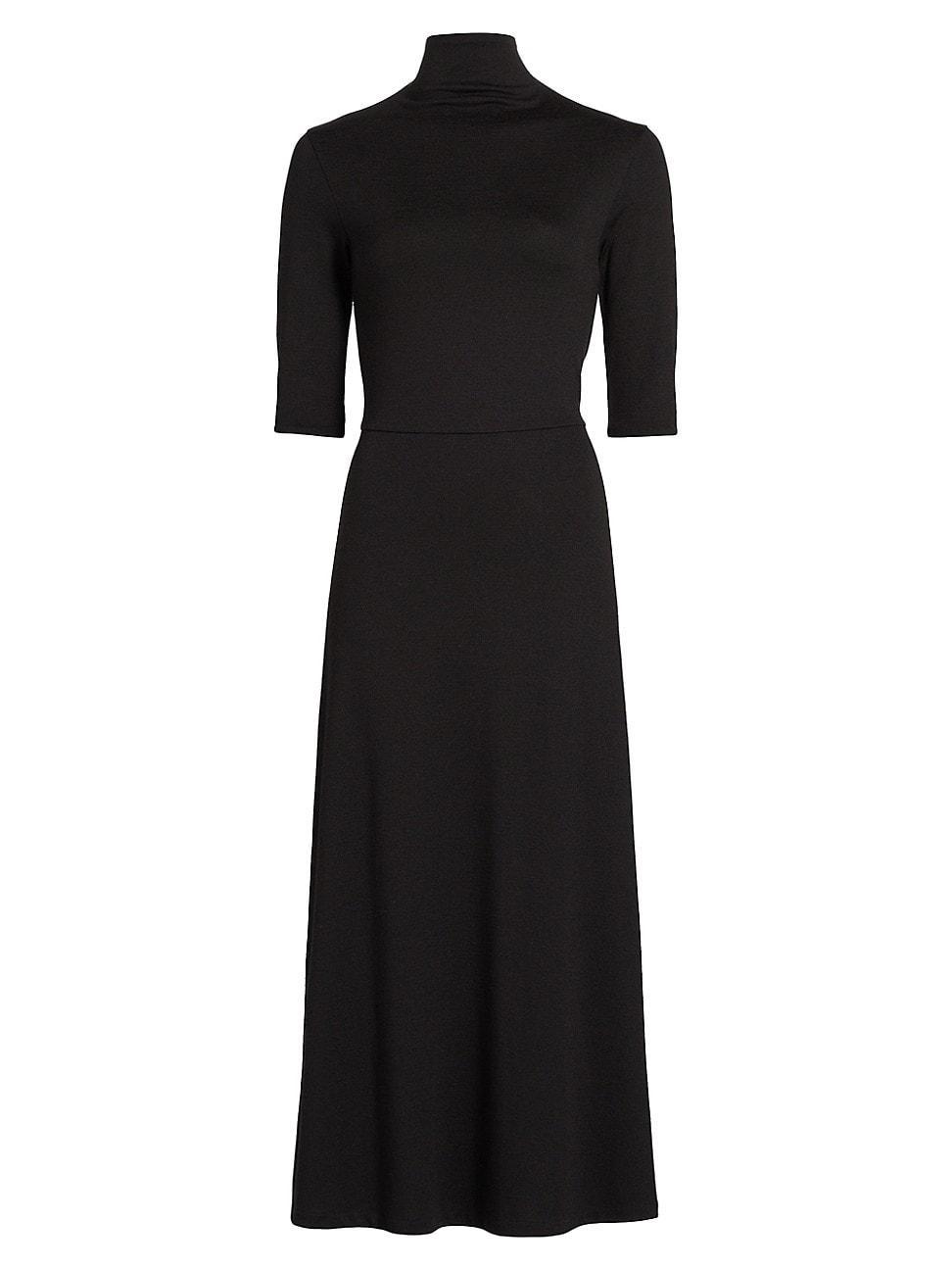 Vince Elbow Sleeve Turtleneck Dress Product Image