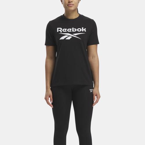 Reebok Womens Reebok Identity Big Logo T-Shirt - Womens Black Product Image