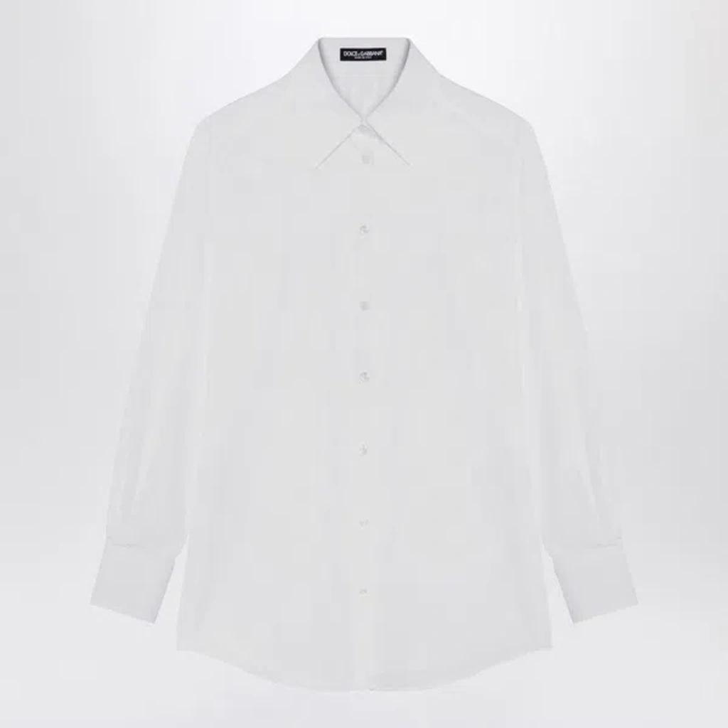 DOLCE & GABBANA Elegant White Cotton Shirt For Women Product Image