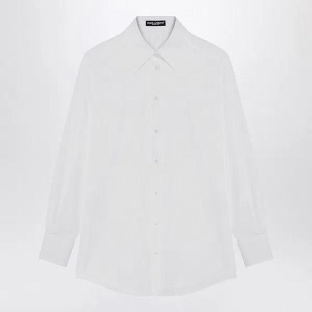 DOLCE & GABBANA Elegant White Cotton Shirt For Women Product Image