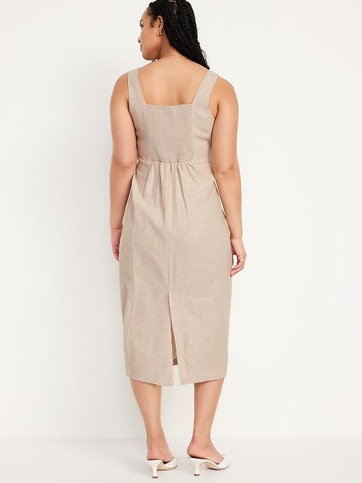 Sleeveless Square-Neck Midi Dress Product Image