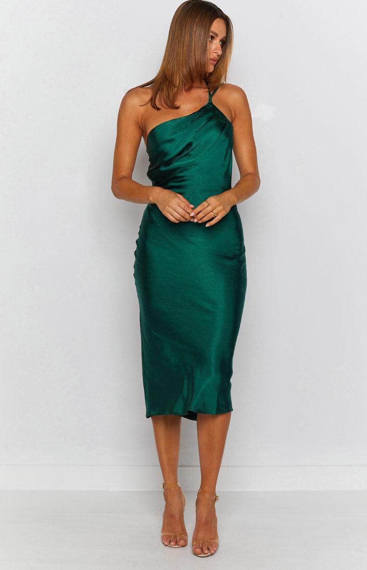 Adella Midi Dress Emerald Product Image