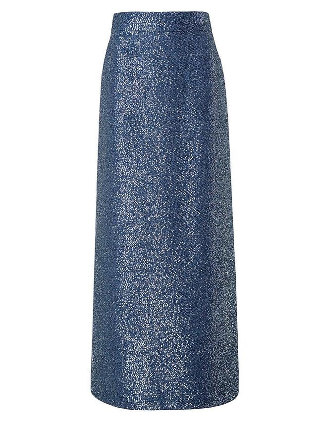 Womens Sequinned Floor-Length Skirt Product Image