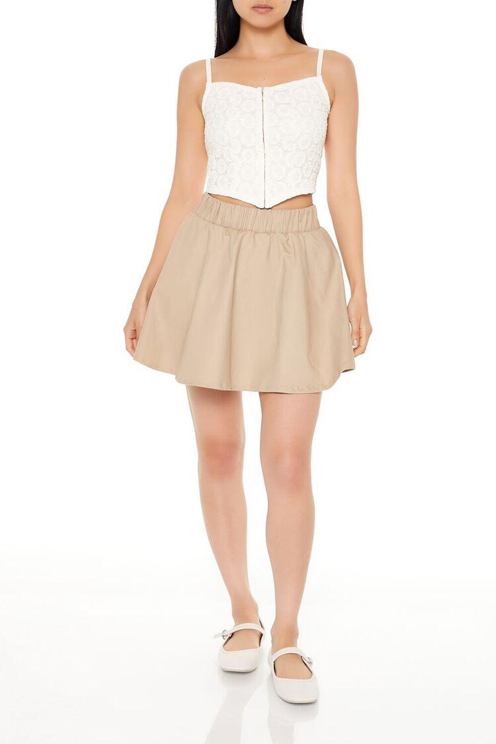 Poplin A-Line Mini Skirt | Forever 21 product image