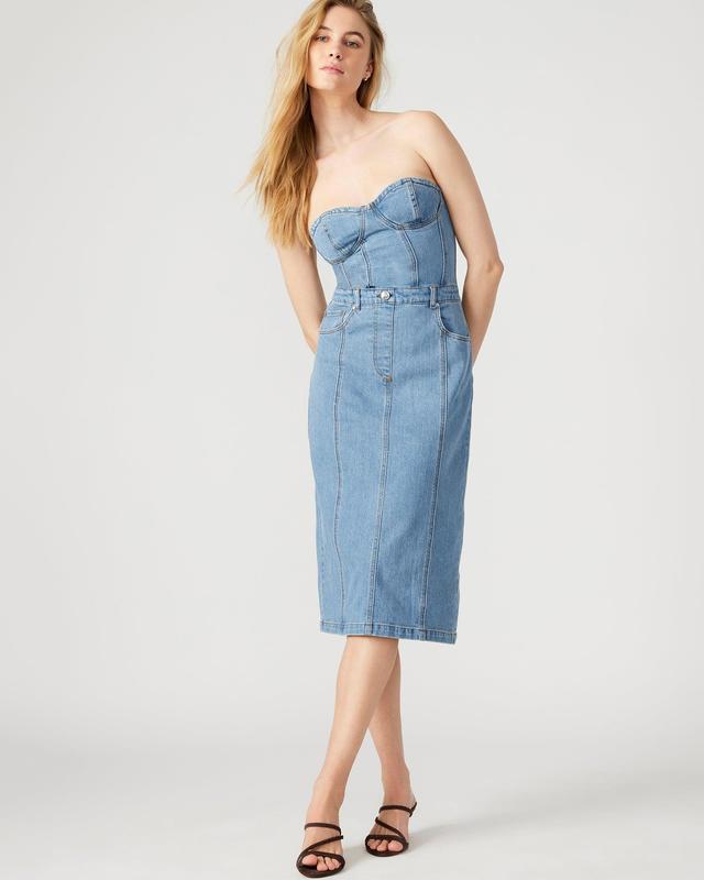 ANYA DENIM DRESS Female Product Image