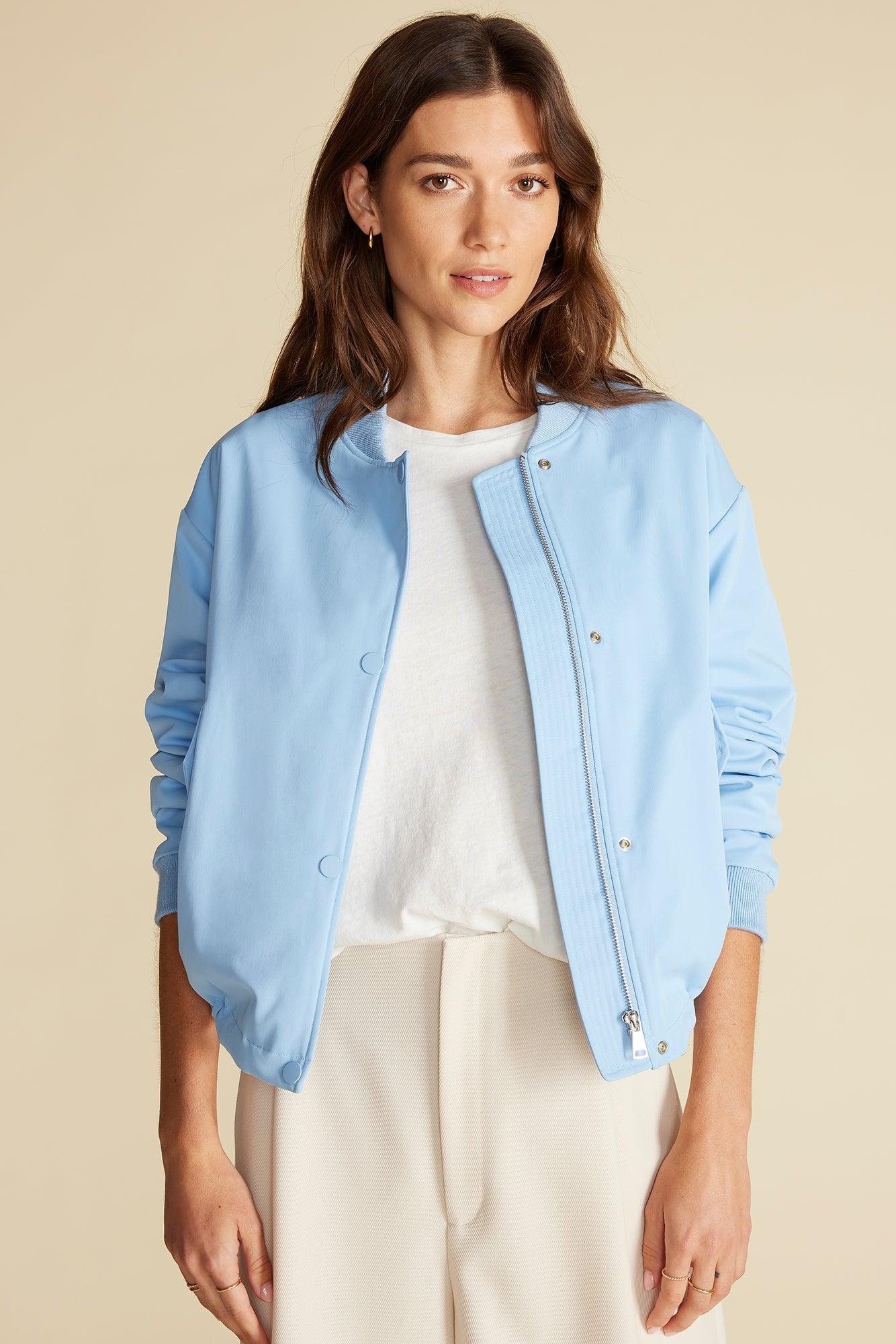 Jarrel Bomber Jacket - Sky Blue Product Image