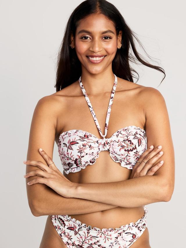 Ruffled Convertible Bandeau Swim Top Product Image