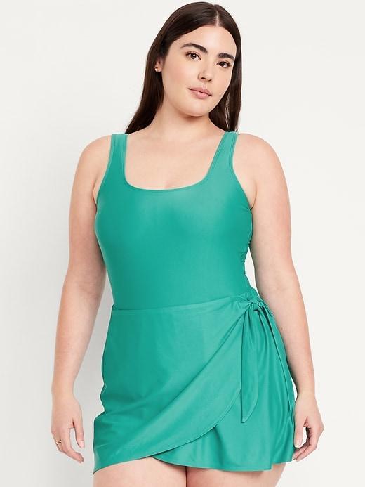 Side-Tie Swim Dress Product Image