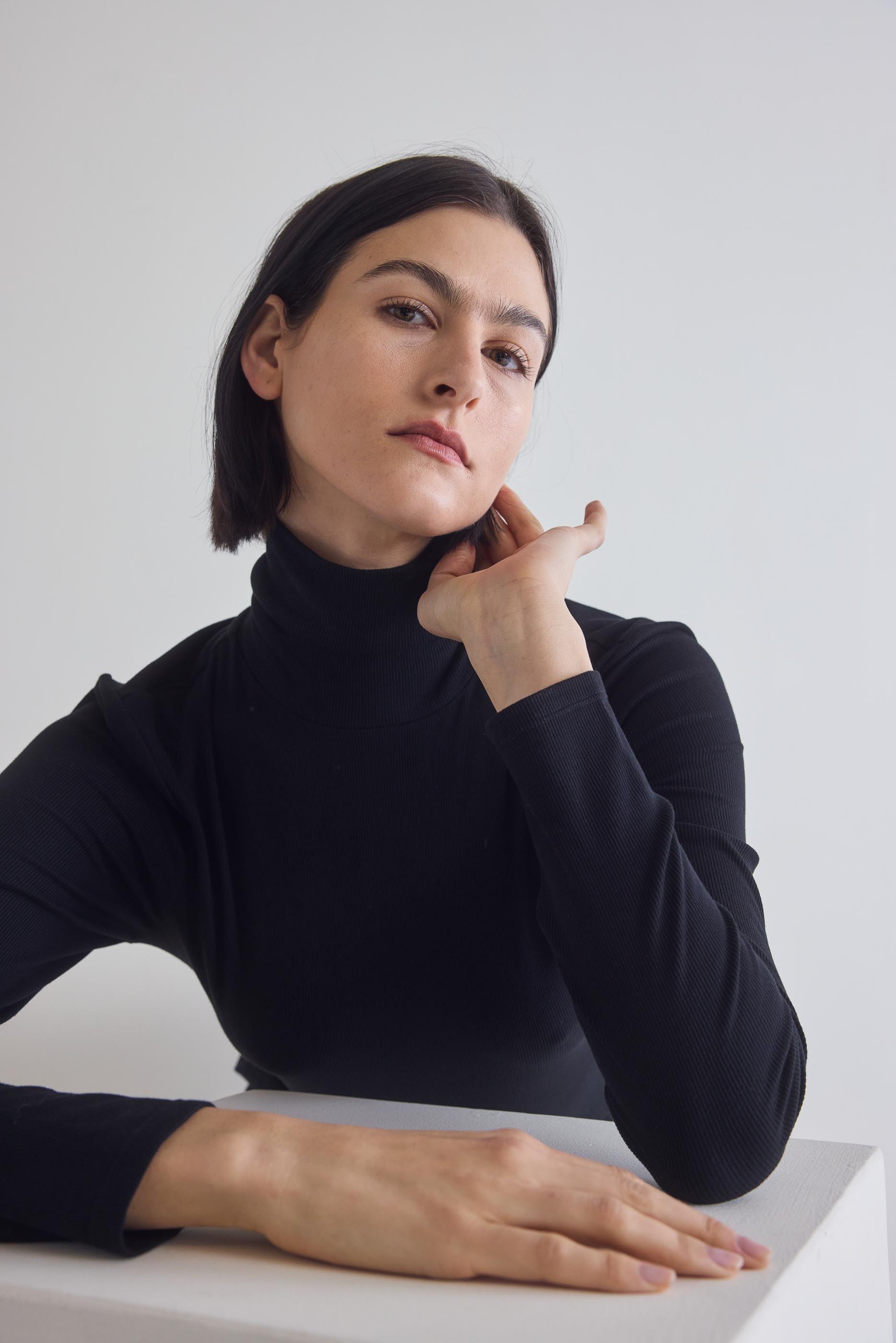 The Ribbed Turtleneck Product Image