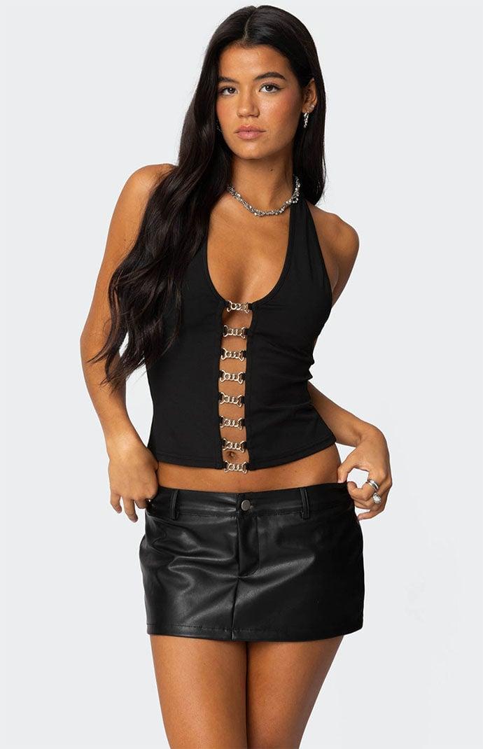 Edikted Womens Chain Reaction Cut Out Top Product Image