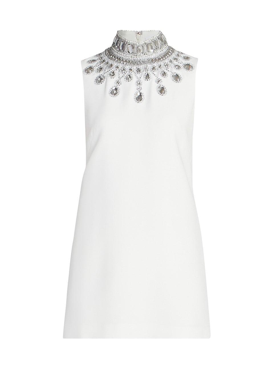 Womens Embellished Sleeveless Shift Dress product image