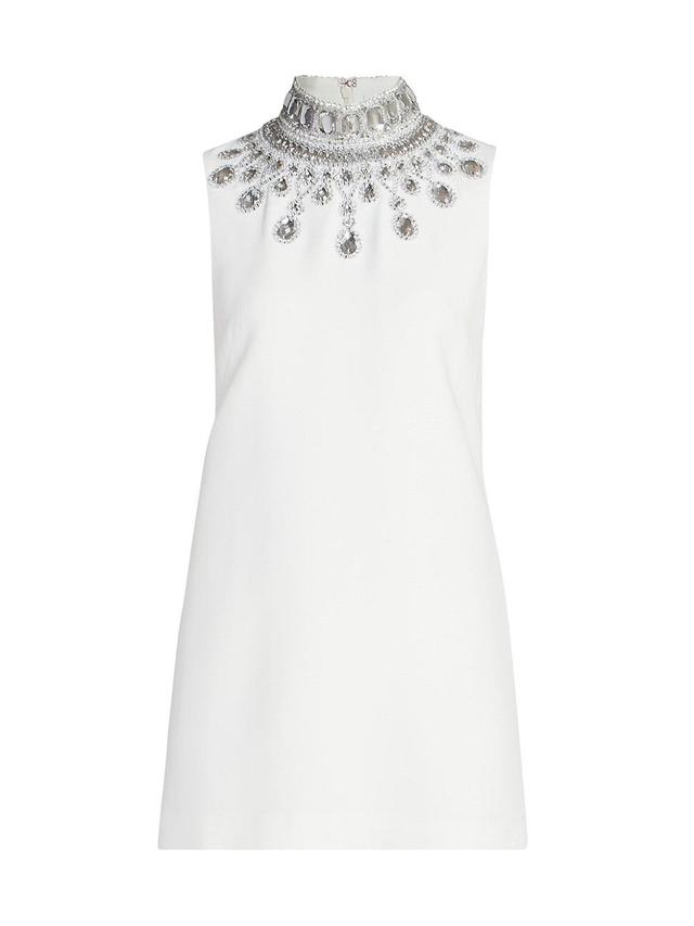 Womens Embellished Sleeveless Shift Dress Product Image