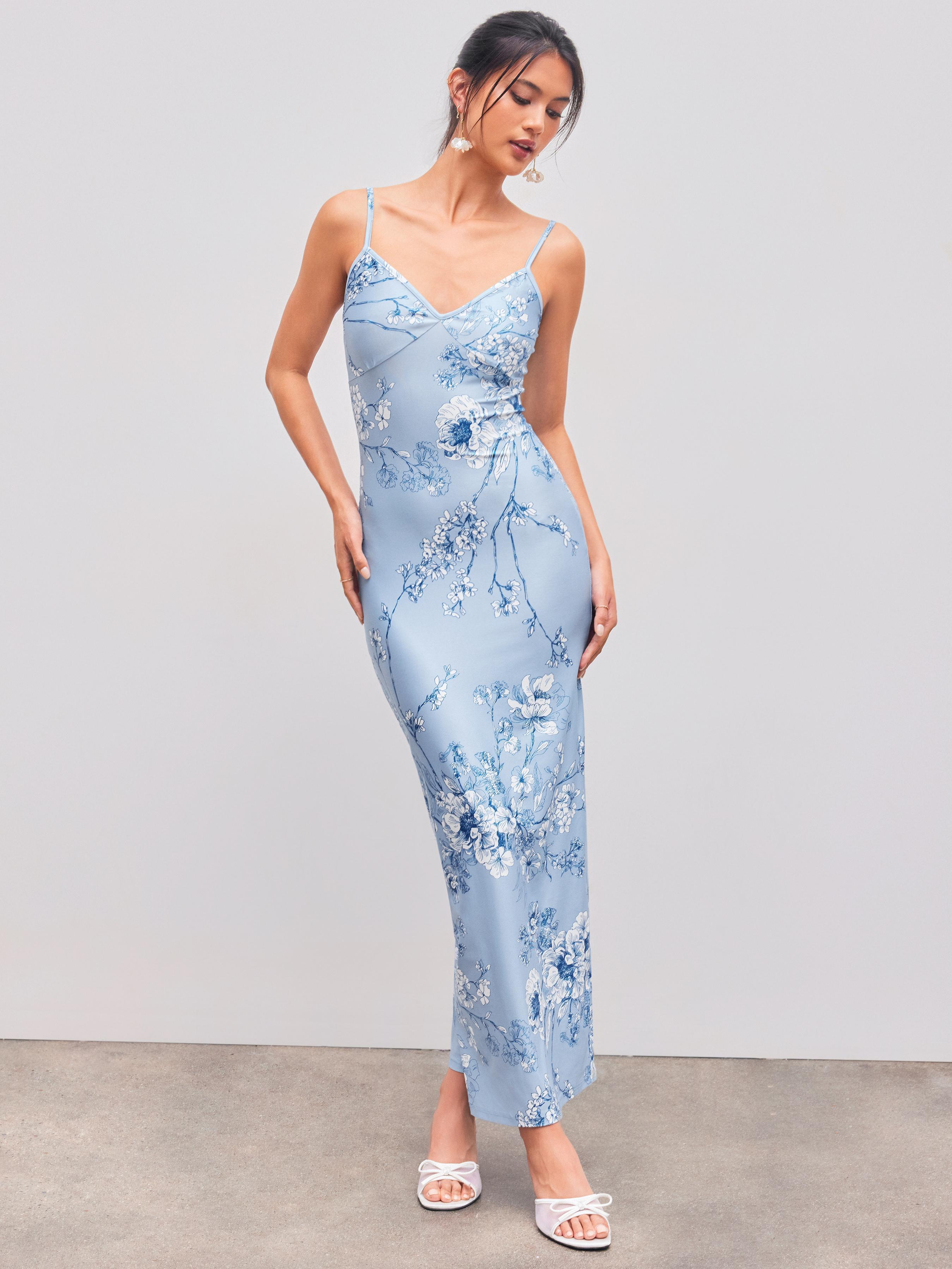 V-neck Floral Cami Maxi Dress Product Image