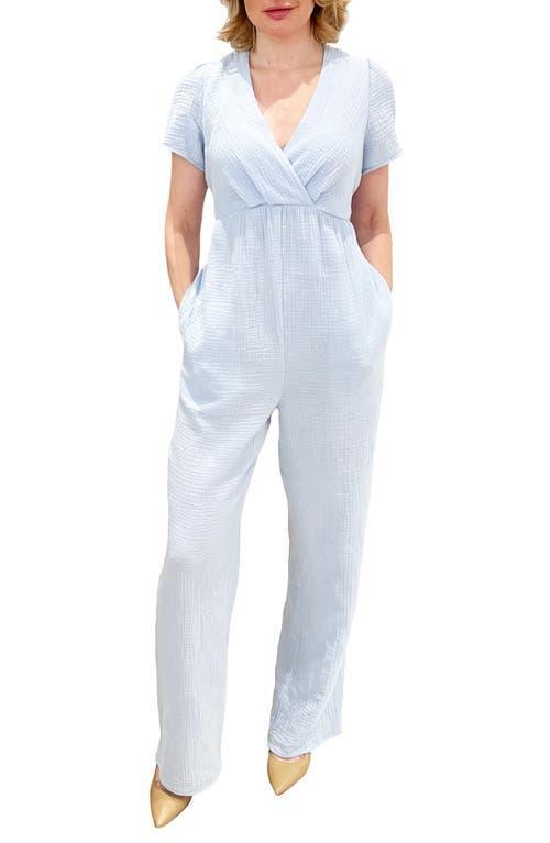 Emilia George Naomi Cotton Voile Maternity Jumpsuit Product Image