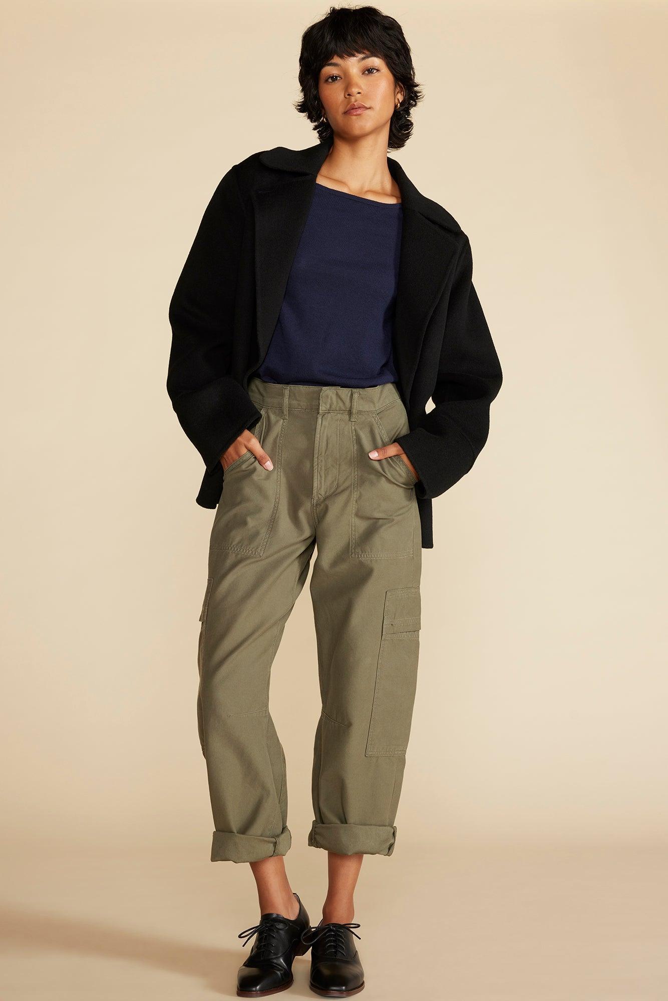 Fran Boatneck Cashmere Sweater - Navy Blue Product Image