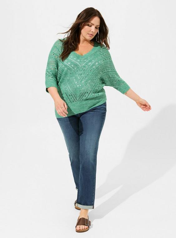 Pointelle Dolman Sweater Product Image